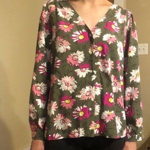 Gap- Button Front Blouse Oliver Floral